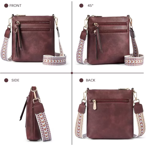 BOSTANTEN Small Crossbody Phone Purses for Women Crossbody Bags Trendy Leather Shoulder Handbag with Card Slots