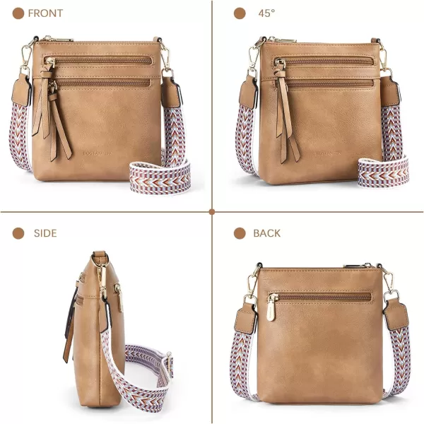 BOSTANTEN Small Crossbody Phone Purses for Women Crossbody Bags Trendy Leather Shoulder Handbag with Card Slots