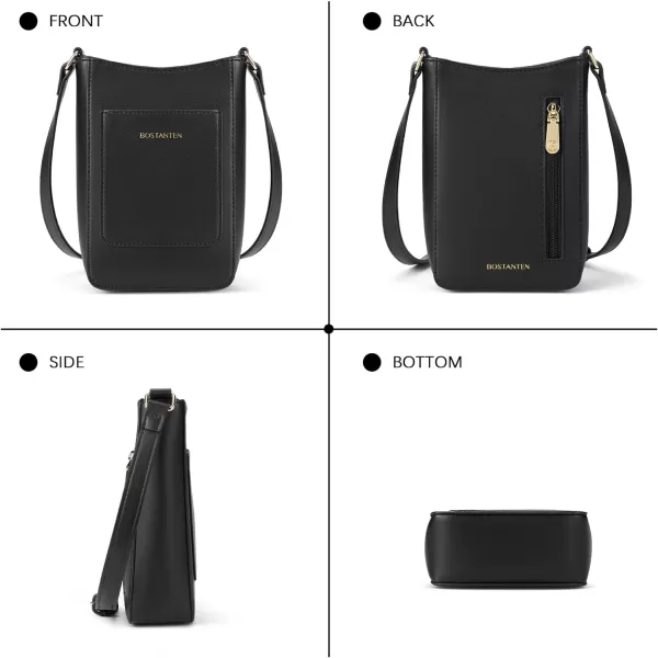 BOSTANTEN Small Crossbody Purses for Women Trendy Cell Phone Bag Leather Handbags with Adjustable Strap