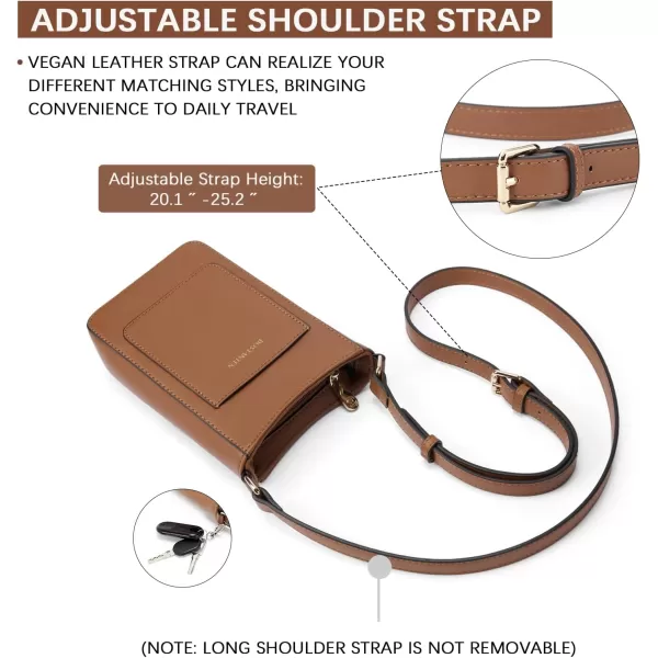 BOSTANTEN Small Crossbody Purses for Women Trendy Cell Phone Bag Leather Handbags with Adjustable Strap