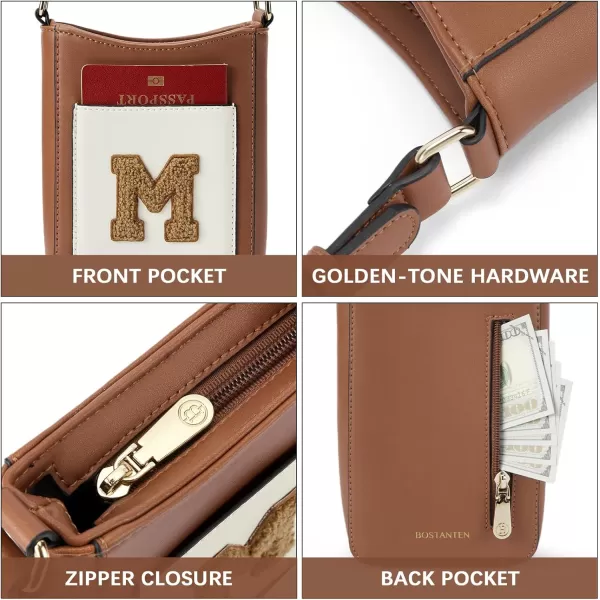 BOSTANTEN Small Crossbody Purses for Women Trendy Cell Phone Bag Leather Handbags with Adjustable Strap