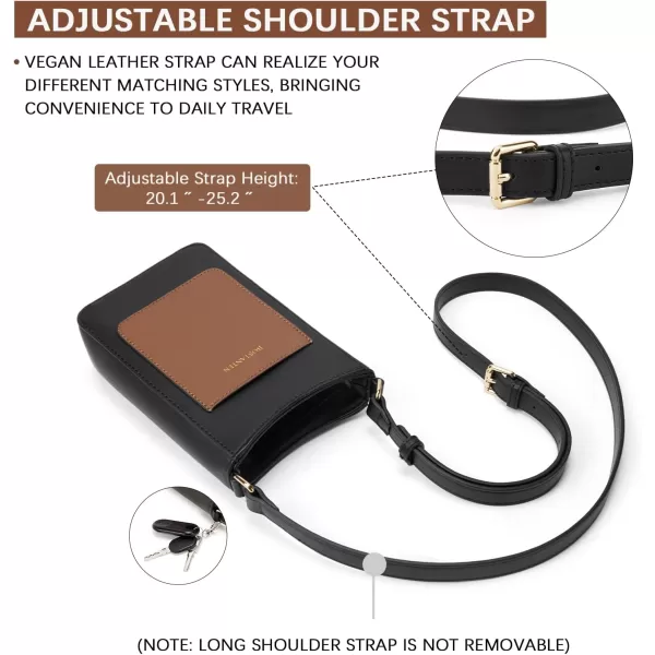 BOSTANTEN Small Crossbody Purses for Women Trendy Cell Phone Bag Leather Handbags with Adjustable Strap