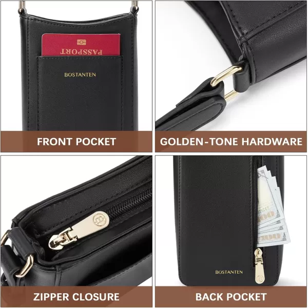 BOSTANTEN Small Crossbody Purses for Women Trendy Cell Phone Bag Leather Handbags with Adjustable Strap