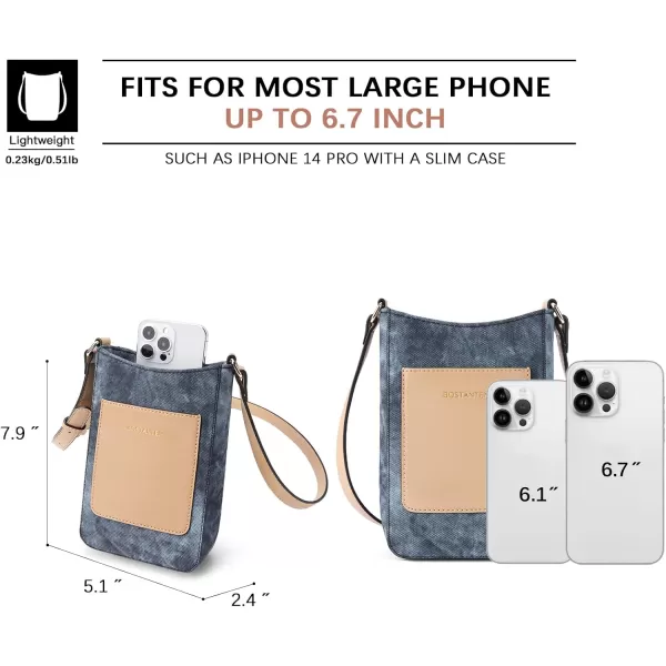 BOSTANTEN Small Crossbody Purses for Women Trendy Cell Phone Bag Leather Handbags with Adjustable Strap