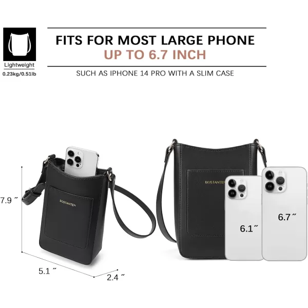 BOSTANTEN Small Crossbody Purses for Women Trendy Cell Phone Bag Leather Handbags with Adjustable Strap