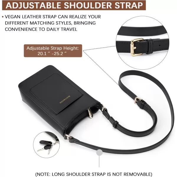 BOSTANTEN Small Crossbody Purses for Women Trendy Cell Phone Bag Leather Handbags with Adjustable Strap