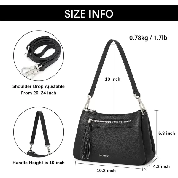 BOSTANTEN Women Handbag Genuine Leather Tote Shoulder Purses