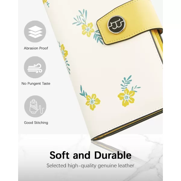 BOSTANTEN Womens Leather Wallets RFID Blocking Large Capacity Trifold Card Holder Ladies Phone Clutch