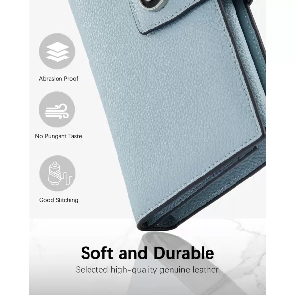 BOSTANTEN Womens Leather Wallets RFID Blocking Large Capacity Trifold Card Holder Ladies Phone Clutch