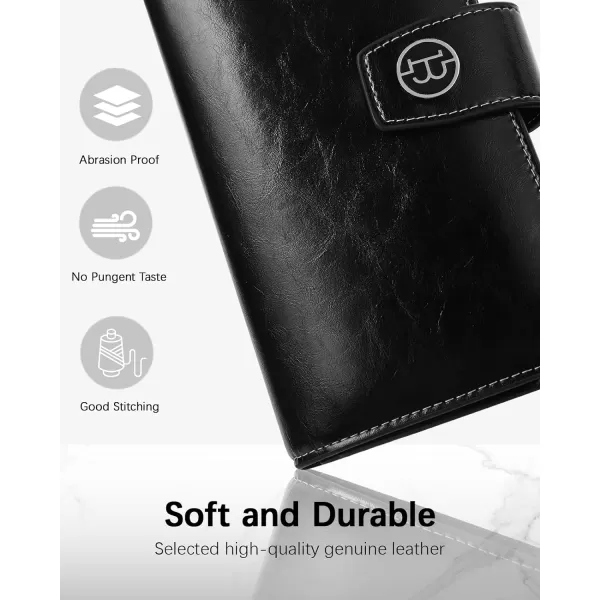 BOSTANTEN Womens Leather Wallets RFID Blocking Large Capacity Trifold Card Holder Ladies Phone Clutch