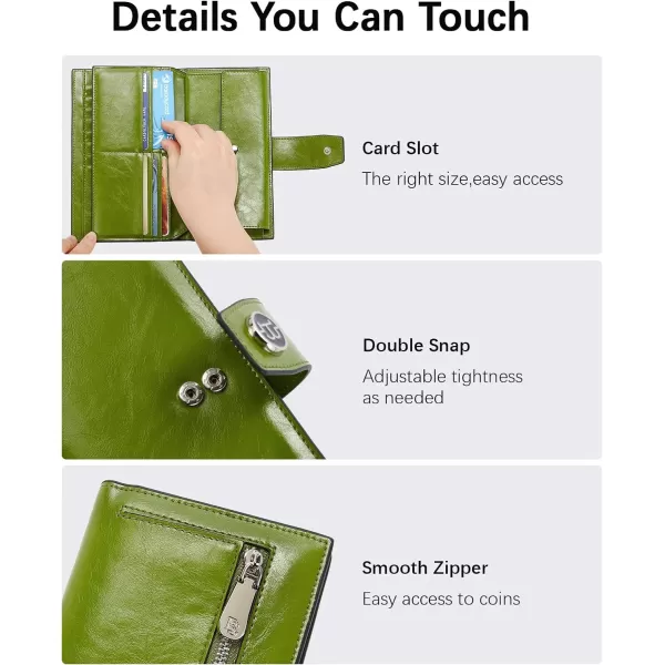 BOSTANTEN Womens Leather Wallets RFID Blocking Large Capacity Trifold Card Holder Ladies Phone Clutch