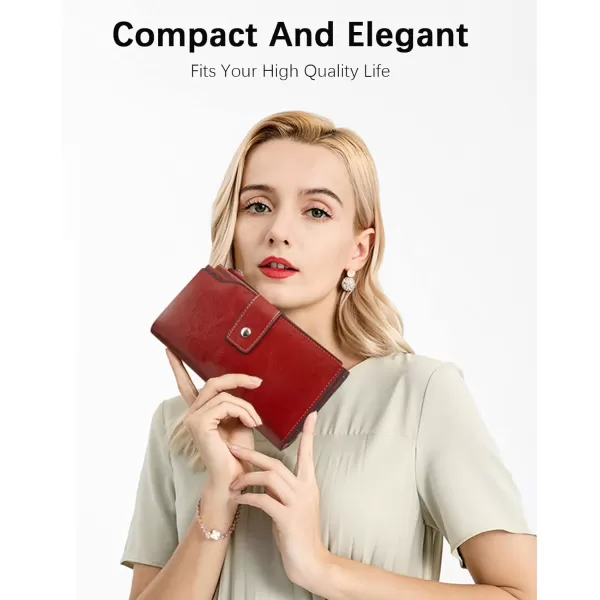 BOSTANTEN Womens Leather Wallets RFID Blocking Large Capacity Trifold Card Holder Ladies Phone Clutch