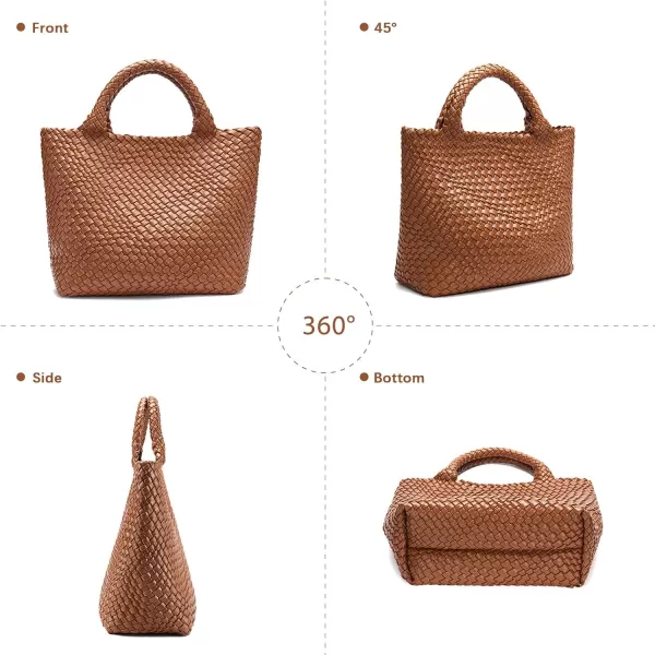 BOSTANTEN Woven Bags for Women Large Leather Tote Bag Summer Beach Travel Handbags Shopper Shoulder Bag Trendy