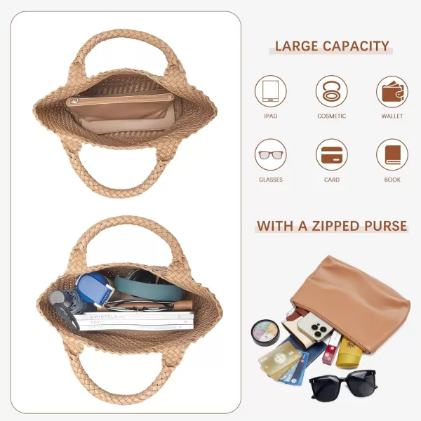 BOSTANTEN Woven Bags for Women Large Leather Tote Bag Summer Beach Travel Handbags Shopper Shoulder Bag Trendy