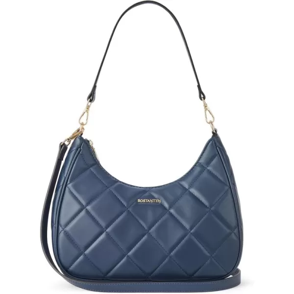 BOSTANTEN Crescent Crossbody Bags Quilted Shoulder Purses for Women with Long and Short Straps