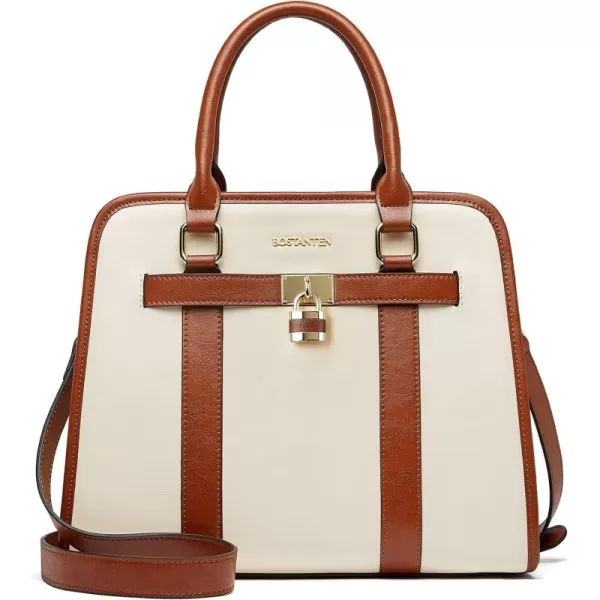 BOSTANTEN Leather Handbags for Women Designer Satchel Purses Top Handle Tote Work Shoulder Bags