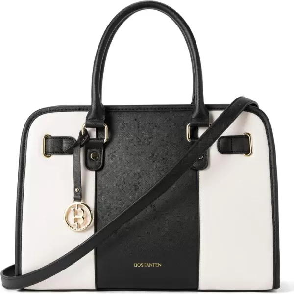BOSTANTEN Leather Handbags for Women Designer Satchel Purses Top Handle Tote Work Shoulder Bags