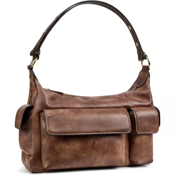 BOSTANTEN Shoulder Bag for Women Trendy Vegan Leather Hobo Purses with Multiple Pockets