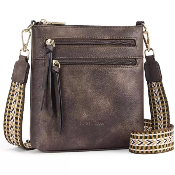 BOSTANTEN Small Crossbody Phone Purses for Women Crossbody Bags Trendy Leather Shoulder Handbag with Card Slots