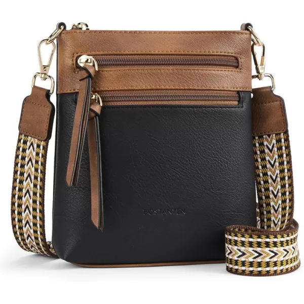 BOSTANTEN Small Crossbody Phone Purses for Women Crossbody Bags Trendy Leather Shoulder Handbag with Card Slots