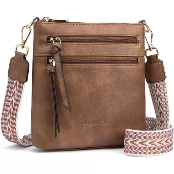 BOSTANTEN Small Crossbody Phone Purses for Women Crossbody Bags Trendy Leather Shoulder Handbag with Card Slots