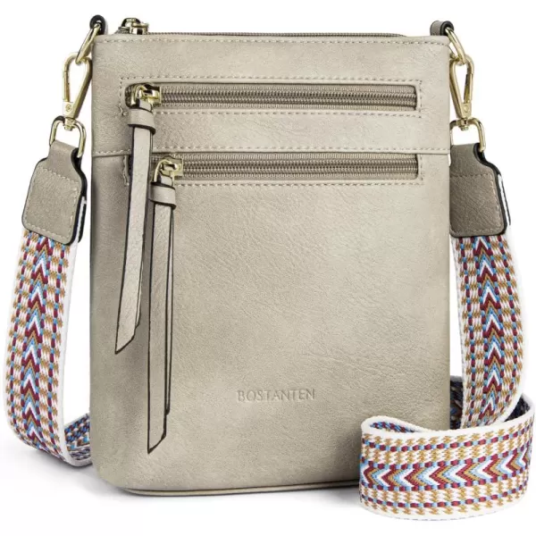 BOSTANTEN Small Crossbody Phone Purses for Women Crossbody Bags Trendy Leather Shoulder Handbag with Card Slots