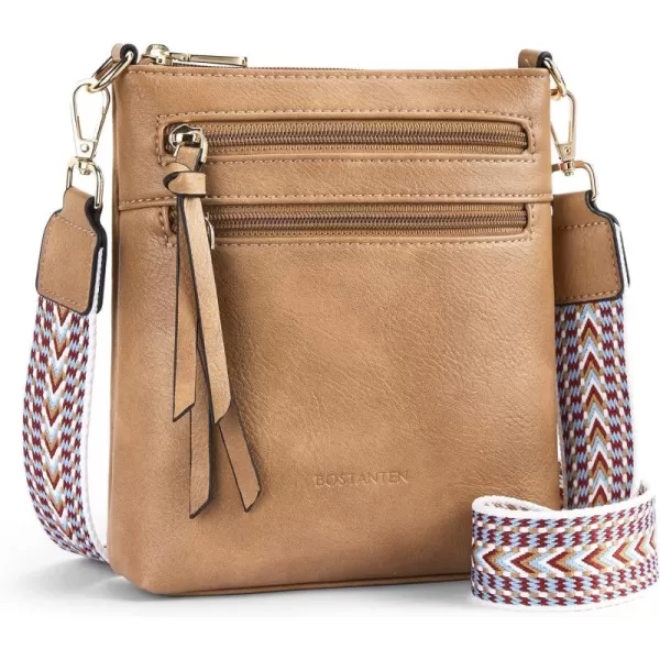 BOSTANTEN Small Crossbody Phone Purses for Women Crossbody Bags Trendy Leather Shoulder Handbag with Card Slots