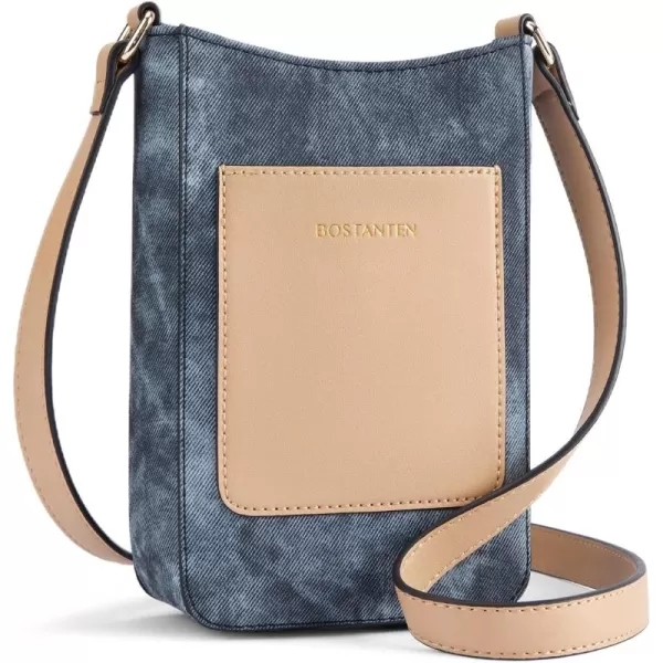 BOSTANTEN Small Crossbody Purses for Women Trendy Cell Phone Bag Leather Handbags with Adjustable Strap