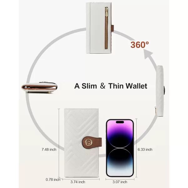 BOSTANTEN Slim Wallet Women Leather RFID Blocking Credit Card Holder Bifold Thin Wallet with Zipper Pocket Pink