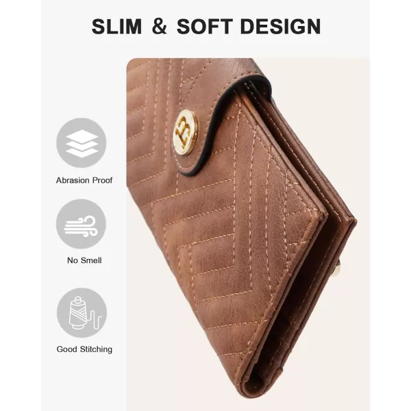 BOSTANTEN Slim Wallet Women Leather RFID Blocking Credit Card Holder Bifold Thin Wallet with Zipper Pocket Pink