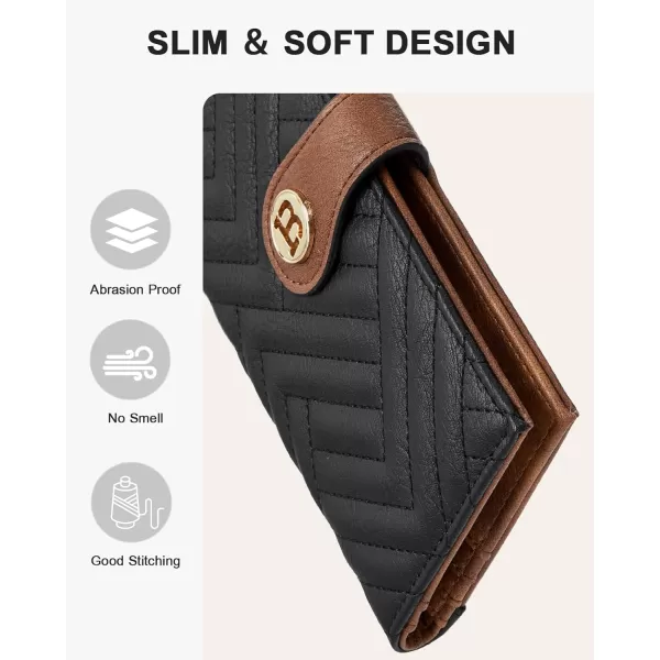 BOSTANTEN Slim Wallet Women Leather RFID Blocking Credit Card Holder Bifold Thin Wallet with Zipper Pocket Pink
