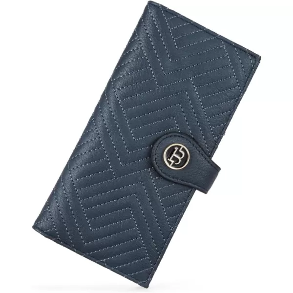 BOSTANTEN Slim Wallet Women Leather RFID Blocking Credit Card Holder Bifold Thin Wallet with Zipper Pocket Pink