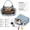 imageBOSTANTEN Genuine Leather Purses for Women Designer Handbags Crossbody Shoulder Bags Top Handle Satchel with Adjustable StrapBlue