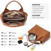 imageBOSTANTEN Genuine Leather Purses for Women Designer Handbags Crossbody Shoulder Bags Top Handle Satchel with Adjustable StrapBrown