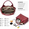 imageBOSTANTEN Genuine Leather Purses for Women Designer Handbags Crossbody Shoulder Bags Top Handle Satchel with Adjustable StrapRed