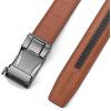imageBOSTANTEN Mens Belt Leather Ratchet Belt For Men Dress and Casual with Adjustable Buckle Trim to Fit001 Coffee