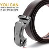 imageBOSTANTEN Mens Belt Leather Ratchet Belt For Men Dress and Casual with Adjustable Buckle Trim to Fit001 Coffee