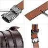 imageBOSTANTEN Mens Belt Leather Ratchet Belt For Men Dress and Casual with Adjustable Buckle Trim to Fit001coffee