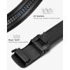 imageBOSTANTEN Mens Belt Leather Ratchet Belt For Men Dress and Casual with Adjustable Buckle Trim to Fit003black