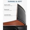 imageBOSTANTEN Mens Belt Leather Ratchet Belt For Men Dress and Casual with Adjustable Buckle Trim to Fit003black With Apricot