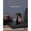 imageBOSTANTEN Mens Belt Leather Ratchet Belt For Men Dress and Casual with Adjustable Buckle Trim to Fit003black With Coffee