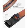 imageBOSTANTEN Mens Belt Leather Ratchet Belt For Men Dress and Casual with Adjustable Buckle Trim to Fit003black With Coffee