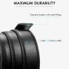 imageBOSTANTEN Mens Belt Leather Ratchet Belt For Men Dress and Casual with Adjustable Buckle Trim to Fit004black