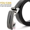 imageBOSTANTEN Mens Belt Leather Ratchet Belt For Men Dress and Casual with Adjustable Buckle Trim to Fit005black