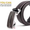 imageBOSTANTEN Mens Belt Leather Ratchet Belt For Men Dress and Casual with Adjustable Buckle Trim to Fit005coffee