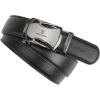 imageBOSTANTEN Mens Belt Leather Ratchet Belt For Men Dress and Casual with Adjustable Buckle Trim to Fit009black With Apricot