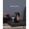 imageBOSTANTEN Mens Belt Leather Ratchet Belt For Men Dress and Casual with Adjustable Buckle Trim to Fit010 Blackbrown