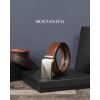 imageBOSTANTEN Mens Belt Leather Ratchet Belt For Men Dress and Casual with Adjustable Buckle Trim to Fit011 All Brown