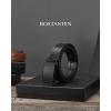 imageBOSTANTEN Mens Belt Leather Ratchet Belt For Men Dress and Casual with Adjustable Buckle Trim to Fit013  Black