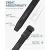 imageBOSTANTEN Mens Belt Leather Ratchet Belt For Men Dress and Casual with Adjustable Buckle Trim to Fit013  Black